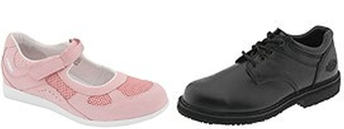 Female and male shoes